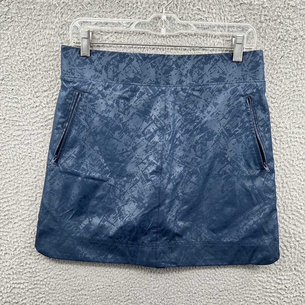 Orvis Skort Womens Small Blue A-Line Skirt Lined Pockets Outdoors Hiking Golf
